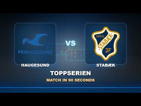 Round 12: Haugesund vs Stabæk | Toppserien | Match in 90 Seconds!