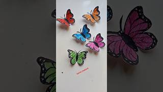 Wow,😍😍😍 Amazing paper Butterfly 🦋🦋🦋 making tutorial. #diy #shortvideo #papercraft #paperbutterfly