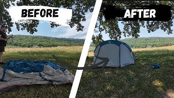 How to Set Up & Pack the Decathlon MH100 XXL 4 Person Camping Tent  Step by Step Tutorial