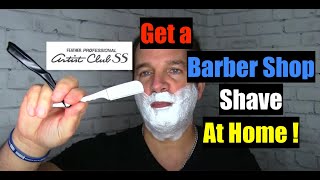Feather Artist Club SS Folding Straight Razor Shave & Review