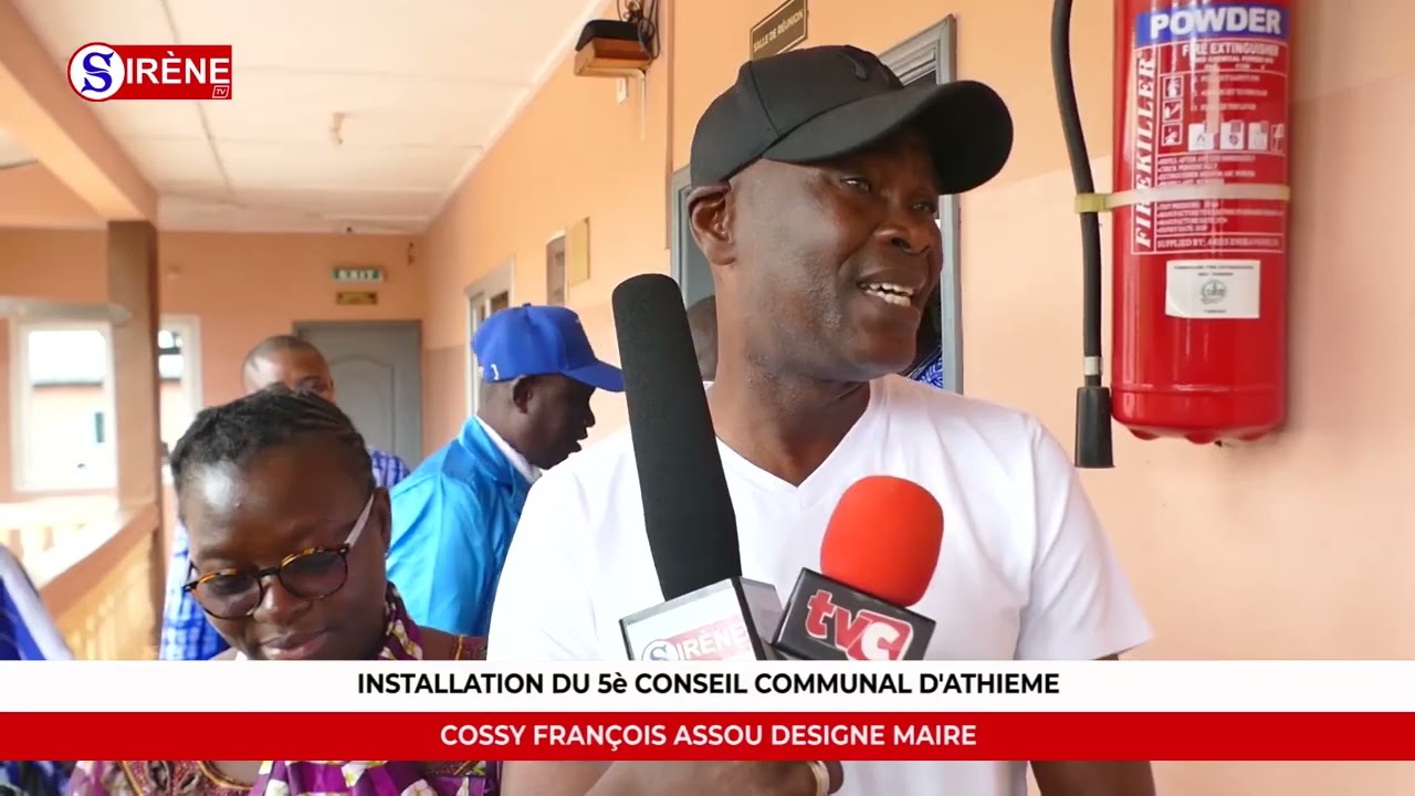 Installation du 5è conseil communal d'Athiémè  Cossy François ASSOU désigné maire