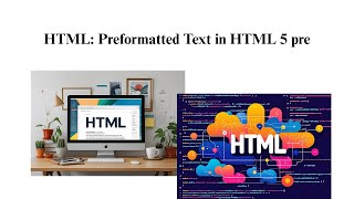 Preformatted Text in HTML 5 pre