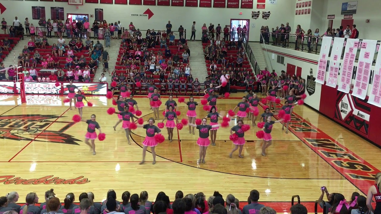 Lakota West Dance Team 2018-2019 Volley for the Cure - Fight Song - YouTube