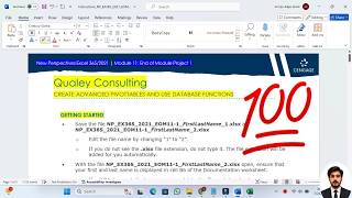 New Perspectives Excel 365/2021 | Module 11: End of Module Project 1 #QualeyConsulting