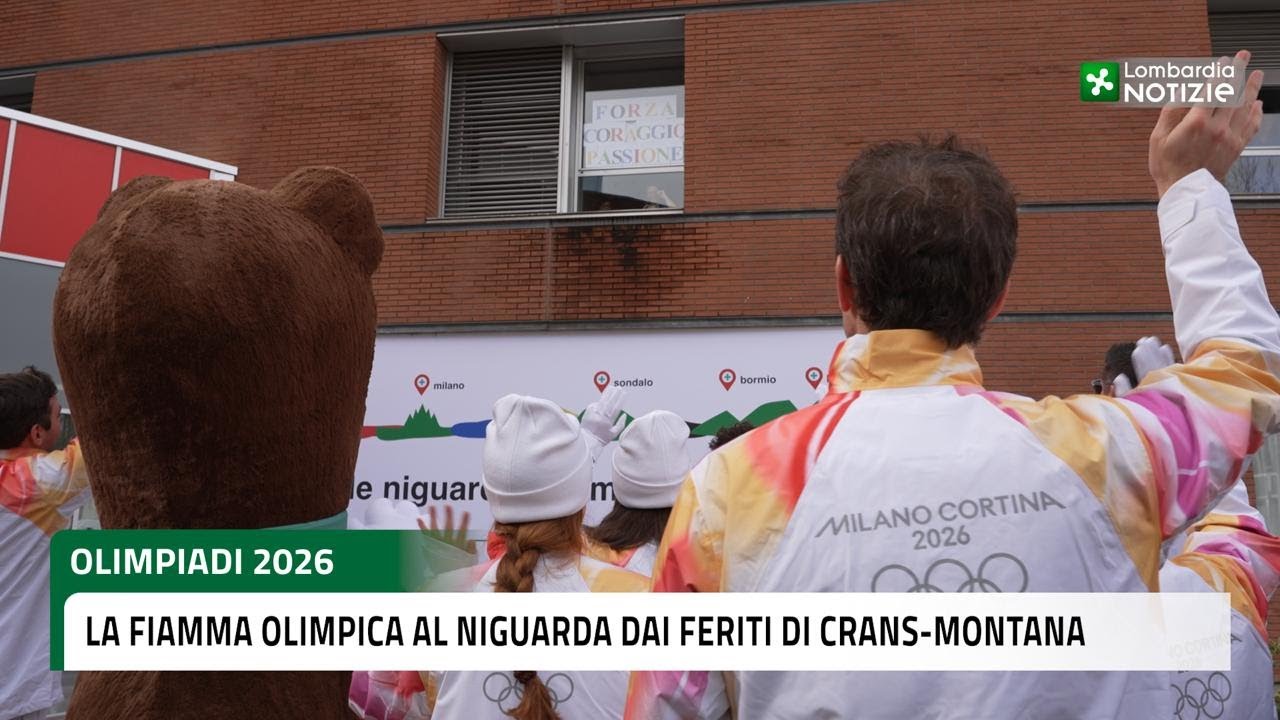 Olimpiadi 2026, la Fiamma Olimpica al Niguarda dai feriti di Crans-Montana