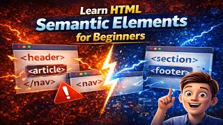 HTML Semantic Elements Made Easy (2025) | Header, Section &amp; Article | HTML Tutorial #25