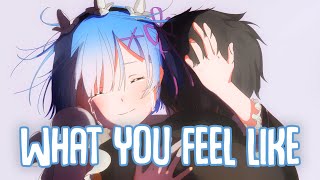 「Nightcore」→ What You Feel Like (Lyrics) by 3 Saints