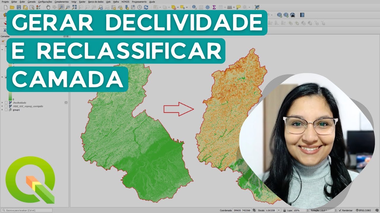 Gerar declividade e reclassificar a camada no QGIS