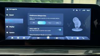 OMODA Car – How to Change Continuous Dialogue Time