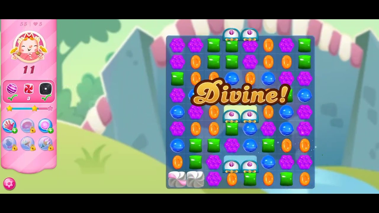 candy crush level 55||55level candy crush video||candy kingdom2