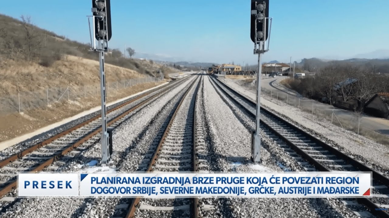 Planirana izgradnja brze pruge u Severnoj Makedoniji: Povezaće zemlje regiona