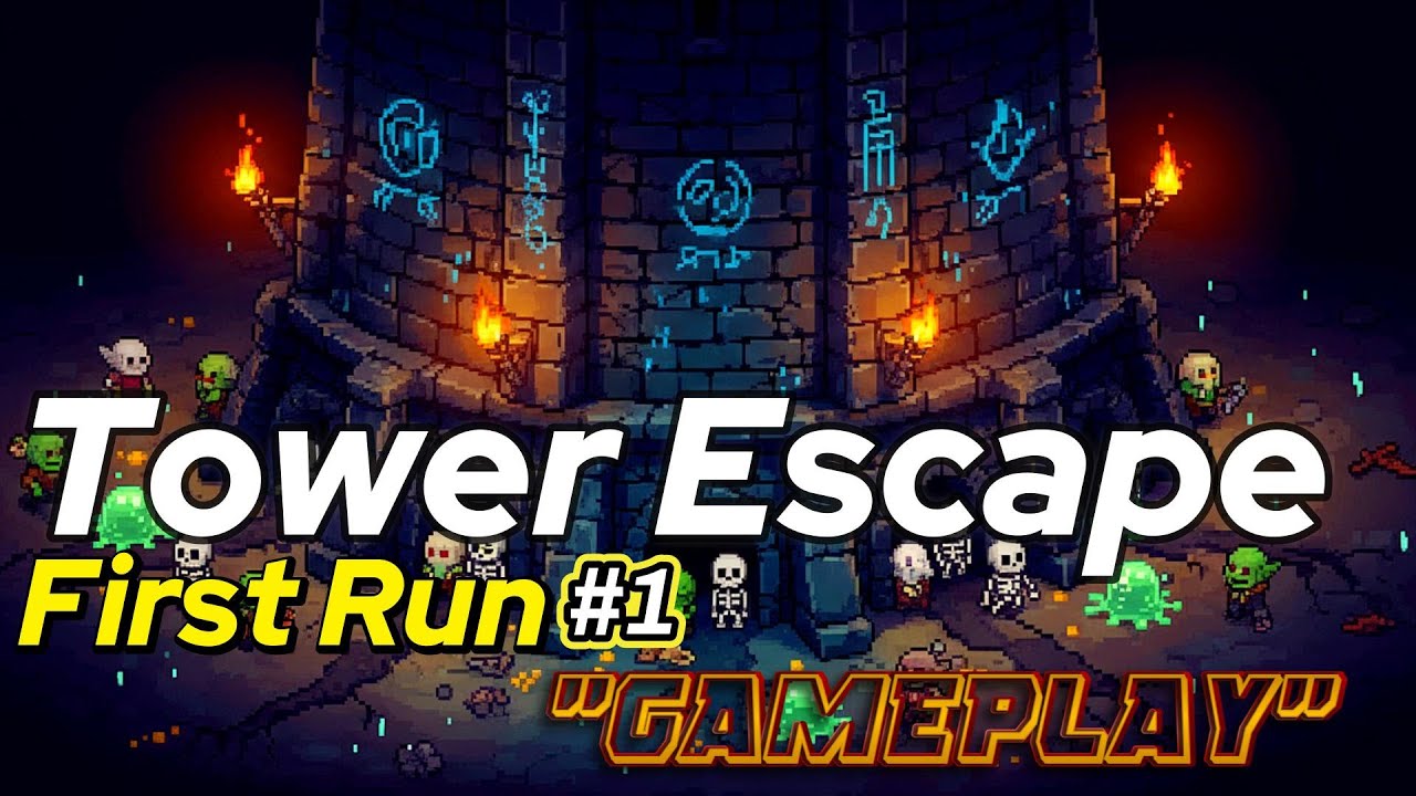 Tower Escape 🏰 | First Run – 10 Minutes of Reverse Tower Defense ...