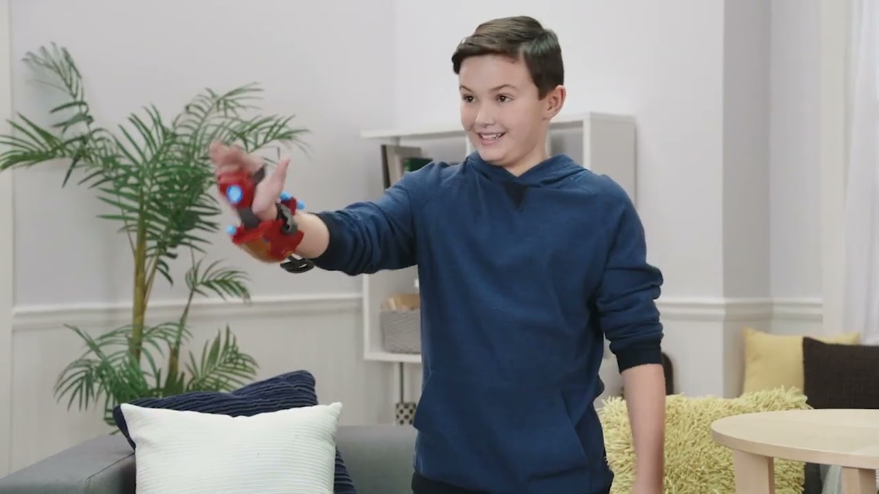 Lanzador Repulsor De Iron Man De Marvel Avengers Con 3 Dardos Nerf, Juguete De Rol De Superhéroe Para Niños Y Niñas Desde 5 Años
