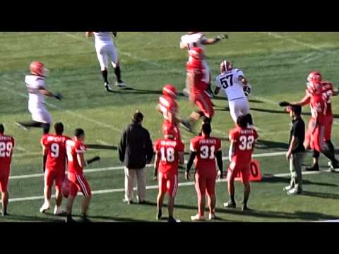 2012.11.25 第2回あずまボウル 法政大学 ＃57 インターセプト