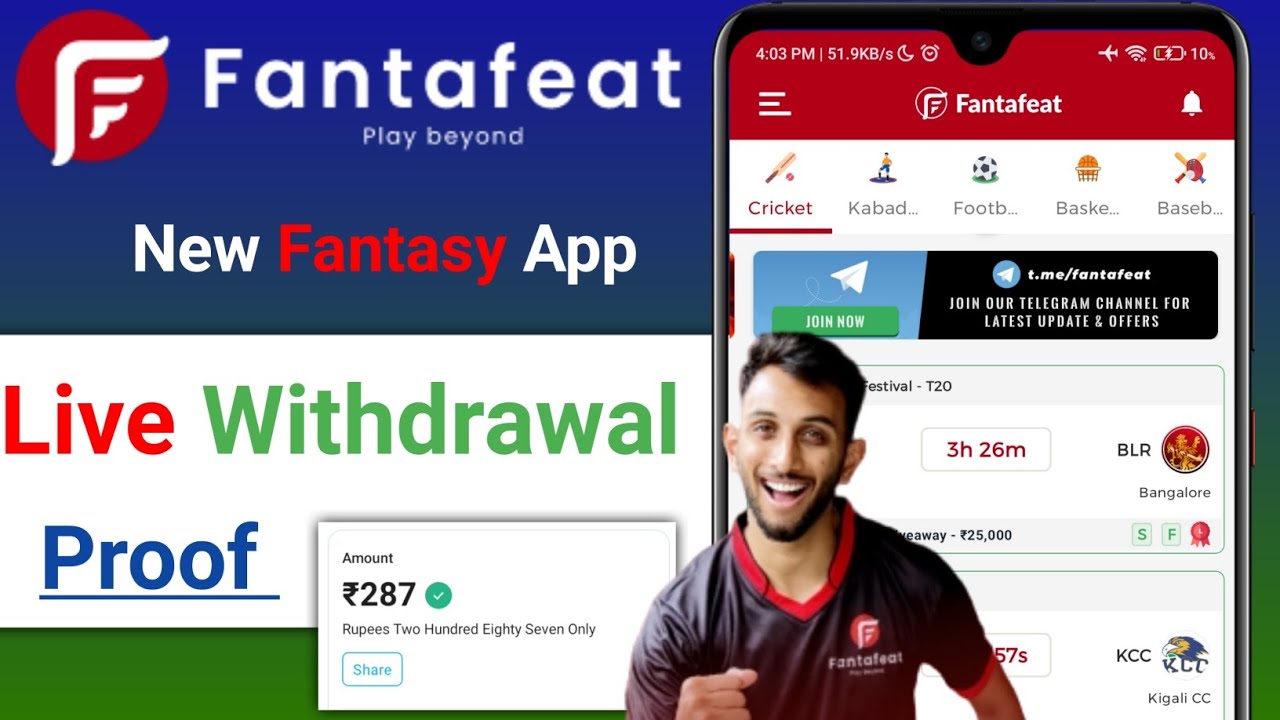Fantafeat withdrawal proof Fantafeat live withdrawal amount proof