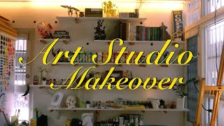 Art studio makeover and organization
