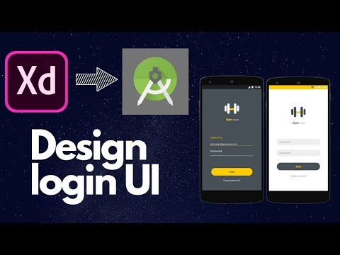 Design Login UI  De Adobe XD a Android Studio // Pasar de Adobe XD a Android Studio