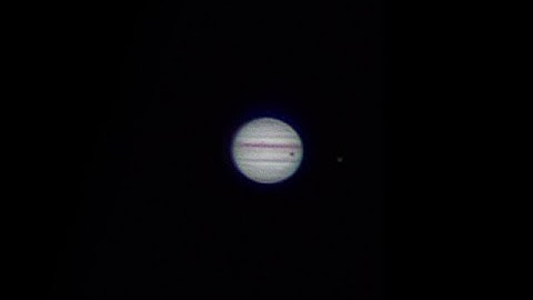 Shadow transit of Ganymede on Jupiter (Timelapse) / 70mm Telescope #5