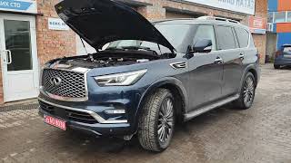 Газ на Infiniti QX80 5.6 2023 року. Автомобіль з безпосереднім впорскуванням на метані!