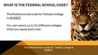 05  WHAT IS THE FEDERAL SCHOOL CODE