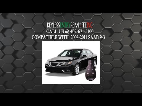 How To Replace SAAB 9 3 Key Fob Battery 2008 2009 2010 2011