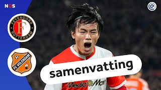 Ueda In Topvorm Tegen Volendam Samenvatting Feyenoord - Fc Volendam