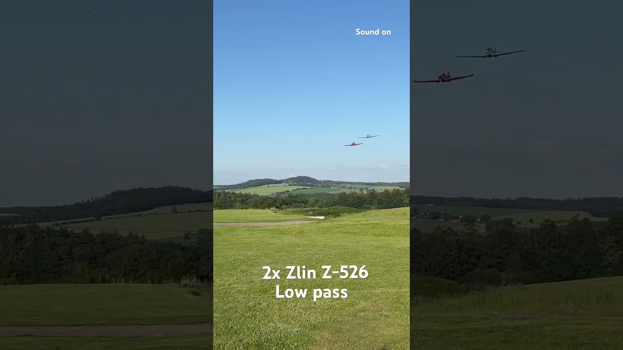 Zlin Z-526 Low pass 
