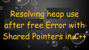 Resolving heap use after free Error with Shared Pointers in C++
