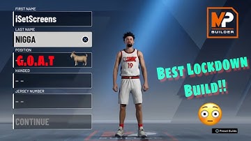 🔒BEST LOCKDOWN BUILD | NBA 2k20 MyPlayer Builder