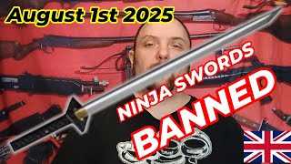 Ninja swords banned (August 1st 2025) #ninjasword #swords  #weaponcollector