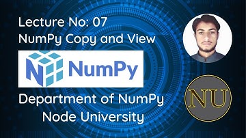 NumPy Array Copy vs View in Urdu/Hindi | Node University By Izhar Ul Haq