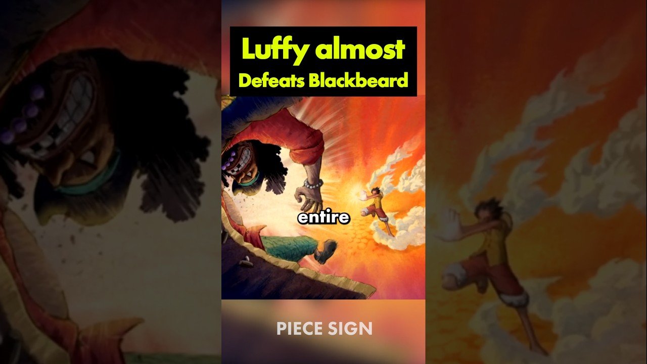 Luffy almost wiped out entire Blackbeard Pirates