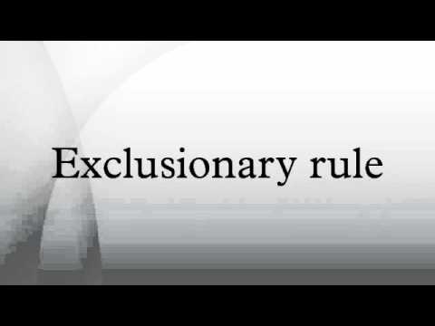 Exclusionary Rule