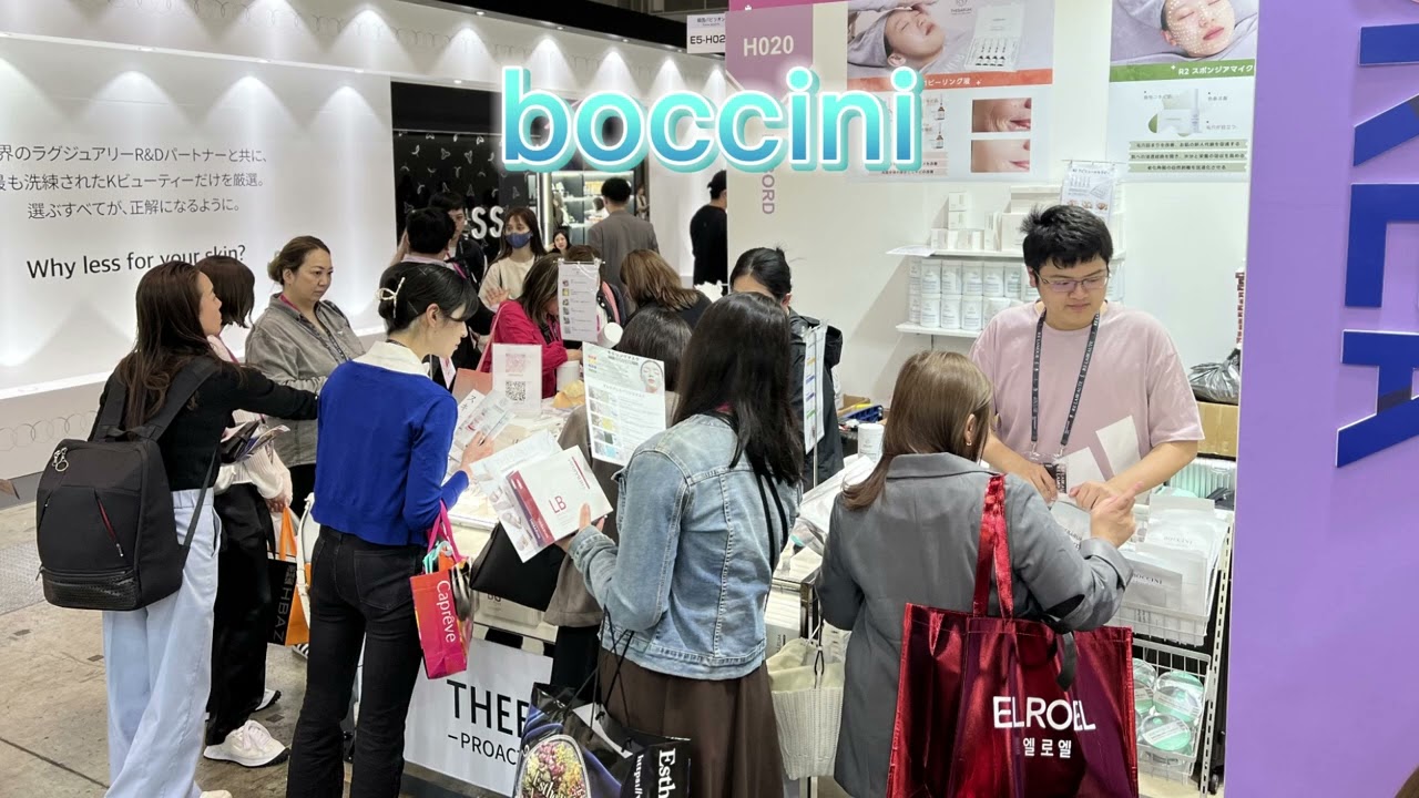 Boccini beauty products are showcased and sold at the Japan Beauty Expo