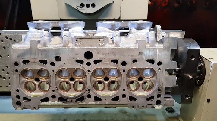 VW 2.0 ABF Porting cylinder head together Intake manifold with Dimpling finish.