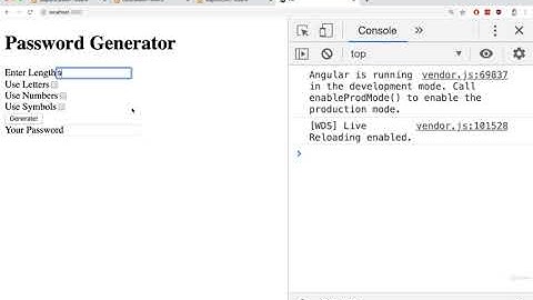 password generator app in angular- part 12