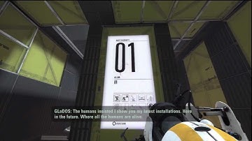 Portal 2 "Peer Review" DLC - Intro and Puzzle 1