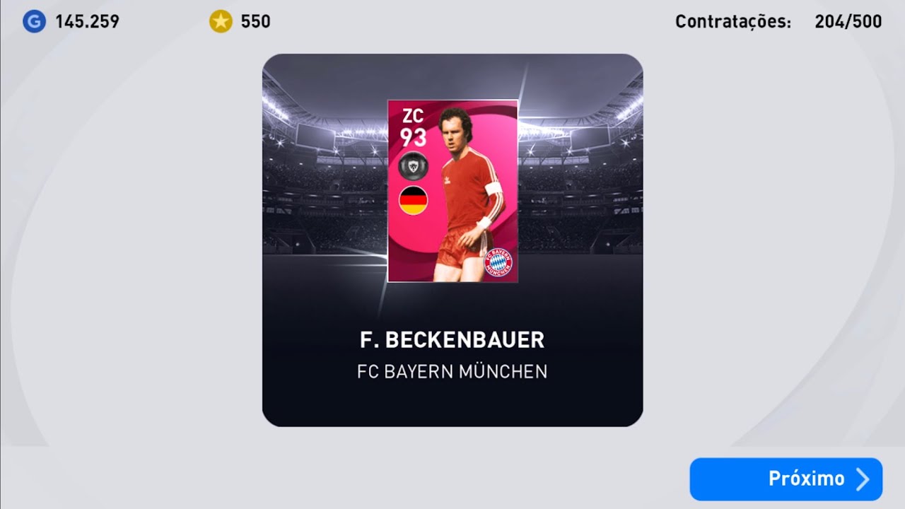 BUG PRA TIRAR BECKENBAUER, KAHN, ÉLBER ICONIC MOMENT BAYERN MUNICH NO PES 21 MOBILE TRUCO TRICK