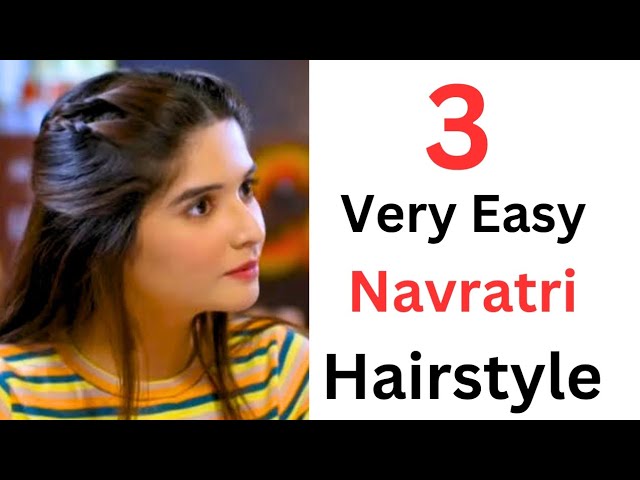 Festival hairstyle/ Garba hairstyle #navratri #indianmakeup #hairstyle... |  TikTok