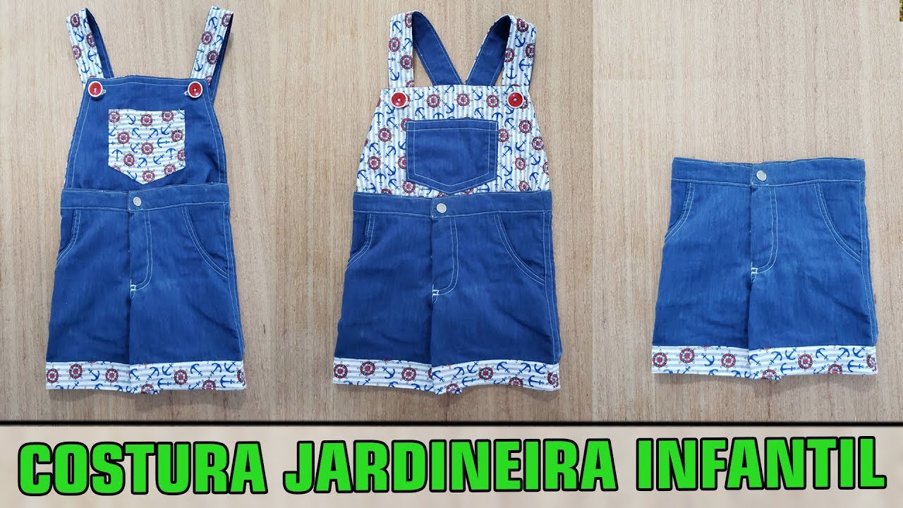 jardineira gode infantil