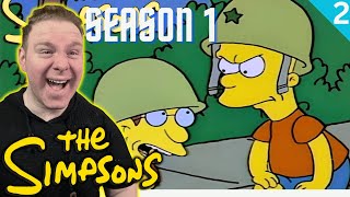 Bart Fights His Bully! | The Simpsons Reaction | Season 1 Part 2/4 FIRST TIME WATCHING!