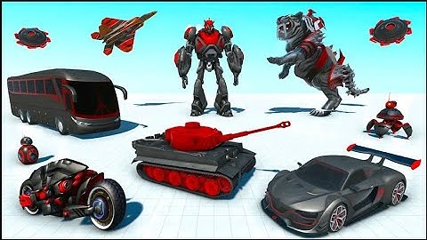 Fight in flying tiger robot transformation with multi robot transforming battle Gameplay - Android/