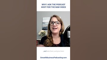 #shorts Why I Ask The Podcast Host For The Raw Video