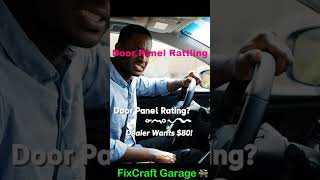Car Door Panel Rattling $2 Fix! 😳 #carrepair #automobile #diycarfix #cheapcarfix #carhacks #autocare