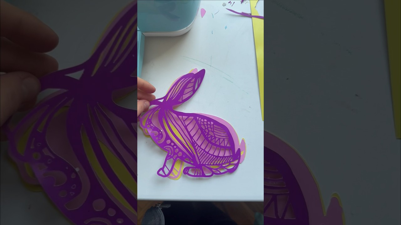 Easter bunny SVG with Cricut