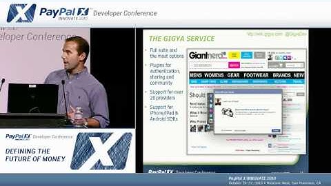 PayPal X Innovate 2010: PayPal Identity Services