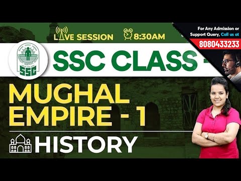 SSC General Studies Class 4 | History | Mughal Empire - 1 | Study with Shefali Ma'am