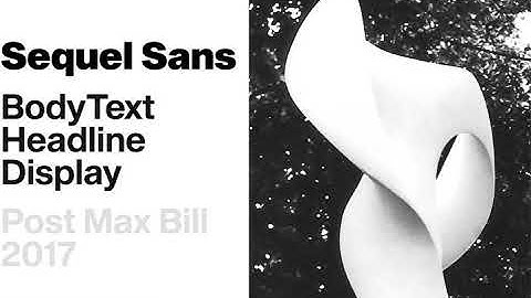 Sequel Sans Font Download