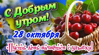 🍒 Доброе утро! 🌺 Красивое пожелание на весь день 🌞 Видео открытка с позитивом и хорошим настроением