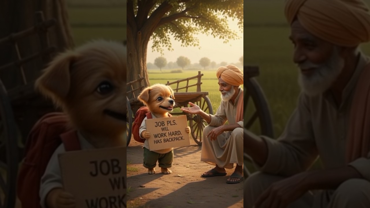 Poor Dogs house gets destroyed and work to earn money.